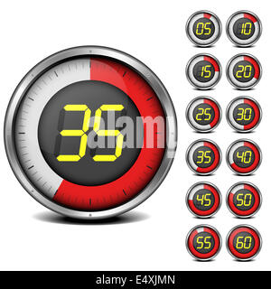 digitale Set Timer Stockfoto