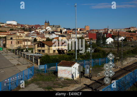 Astorga auf die große Wanderung der Jakobsweg, Jakobsweg, Camino de Santiago, Spanien, España, Spanien Stockfoto