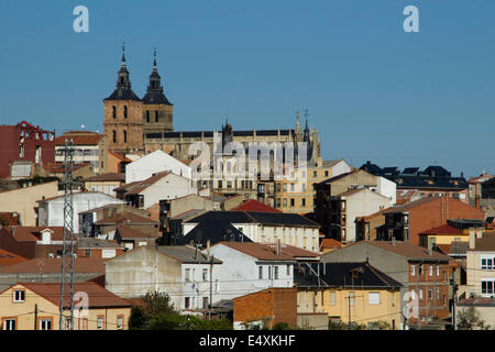 Astorga auf die große Wanderung der Jakobsweg, Jakobsweg, Camino de Santiago, Spanien, España, Spanien Stockfoto