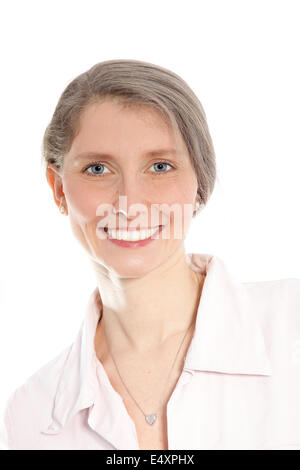 Porträt einer attraktiven kaukasischen Frau Stockfoto