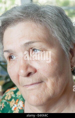 Porträt von senior Frau Stockfoto