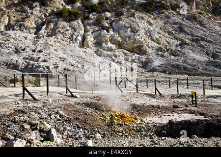 Solfatara - Vulkankrater Stockfoto