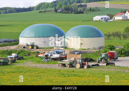 Biogas-Anlage Stockfoto