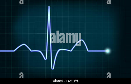 heartbeat curve Stockfoto