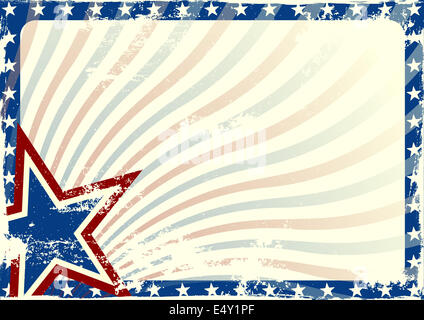Stars And Stripes Grunge Hintergrund Stockfoto
