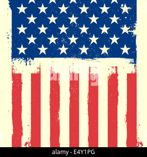 Stars And Stripes Grunge Hintergrund Stockfoto