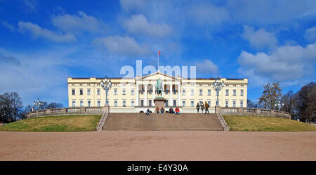 Royal Palace-Oslo-Norwegen Stockfoto