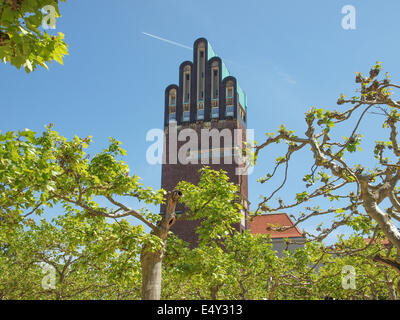 Hochzeitsturm in Darmstadt Stockfoto