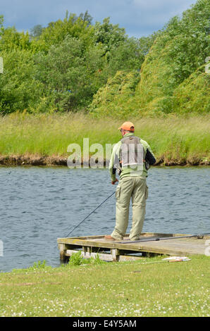 Fliege Fischen Stockfoto