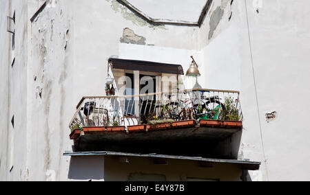 Ungewöhnliche Balkon Stockfoto