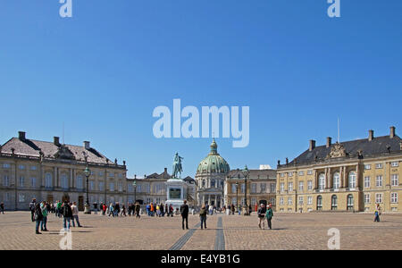 Platz der Amalienstraße Schloss Kopenhagen Dänemark Stockfoto