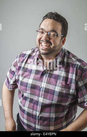 Lachender Mann Stockfoto