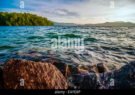 Landschaft um den See Jocasse Schlucht Stockfoto