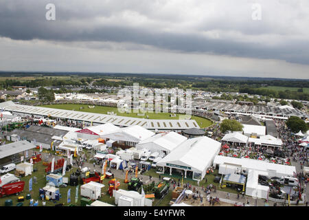 Luftaufnahme des Great Yorkshire Show, Harrogate, Yorkshire, Großbritannien Stockfoto