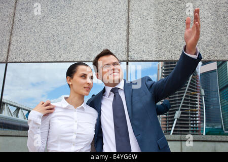 Erfolgreiches Paar Stockfoto