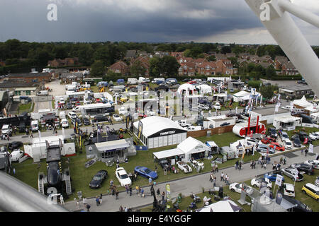 Luftaufnahme des Great Yorkshire Show, Harrogate, Yorkshire, Großbritannien Stockfoto