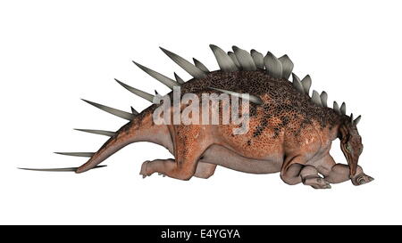 Kentrosaurus Dinosaurier ruhen - 3D render Stockfoto