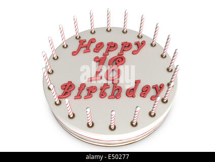 Sahne zum 18. Geburtstag Stockfoto