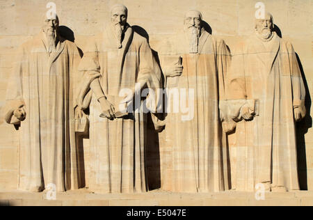 Wand der Reformation in Genf, Schweiz. Stockfoto