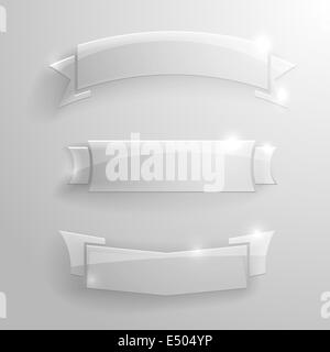 glass banners ribbons 01 Stockfoto