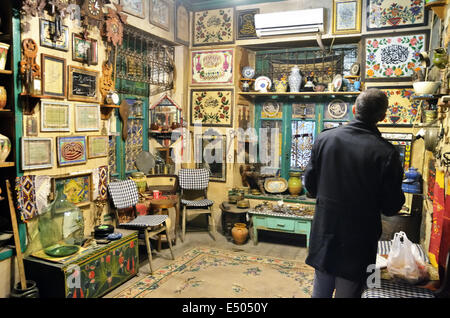 Antiquitäten und Kunst-Shop in Konya, Türkei Stockfoto