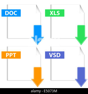 Satz von Symbolen Stockfoto