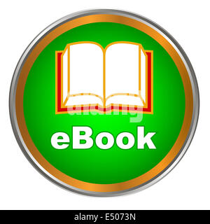 Grüne Ebook-Symbol Stockfoto