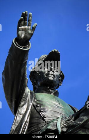 General Dufour Statue, Genf, Schweiz Stockfoto