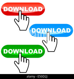 Download Icons set Stockfoto