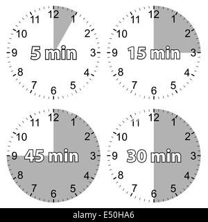 Stellen Sie die Stunden Stockfoto