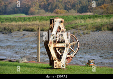 Gewundenen Gang durch Fluss Stockfoto