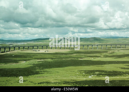 Landschaftsfotografie mit Bergketten Stockfoto