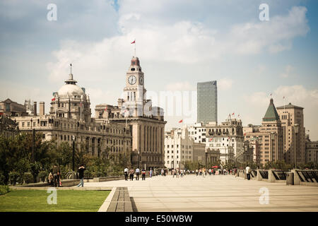 Stadtbild von dem Bund in shanghai Stockfoto