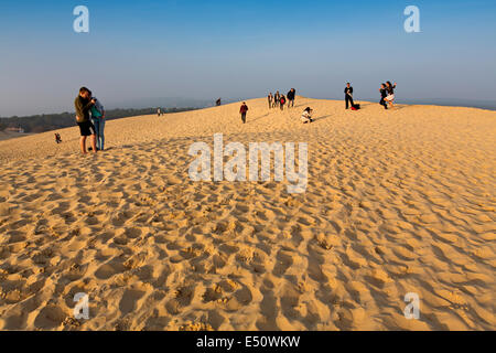 Pilat oder Pyla Düne La Teste-de-Buch d ' Arcachon Aquitaine Frankreich Stockfoto
