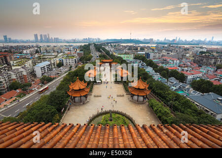 Wuhan Stadtpanorama Stockfoto