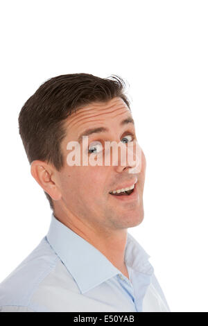 Mann mittleren Alters mit einem überrascht Ausdruck Stockfoto