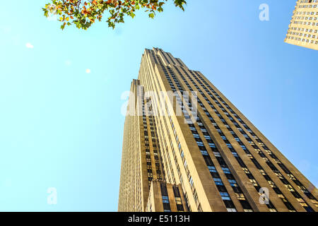 Straßenansicht der Rockefeller Center Stockfoto