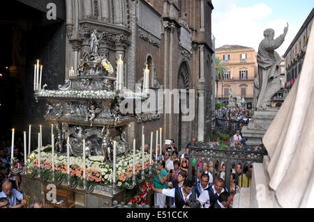 Palermo, Santa Rosalia, 390 Palermo, 15. Juli 2014, religiöse Feier, Sizilien, Italien, Europa Stockfoto