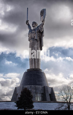 Denkmal in Kiew Rodina Mutter Stockfoto