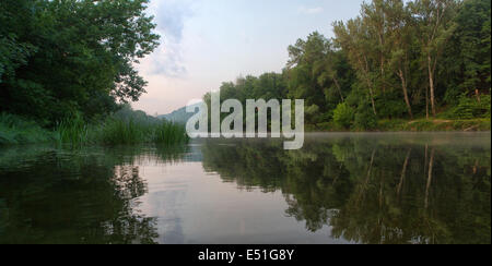 Fluss Siwerskyj Donez Stockfoto