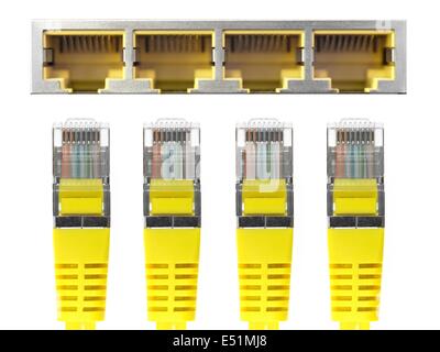Ethernet-Kabel Stockfoto