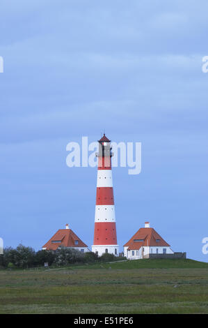 Leuchtturm Westerhever, Deutschland Stockfoto