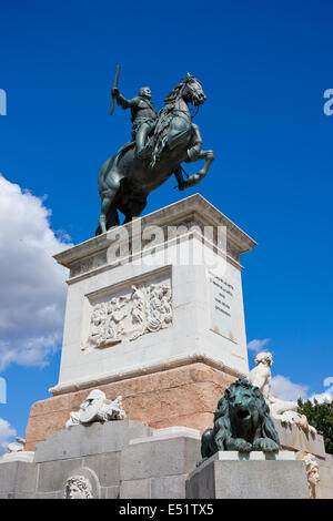 Statue von Felipe IV Stockfoto