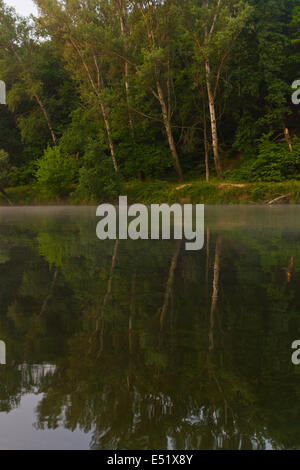 Fluss Siwerskyj Donez Stockfoto