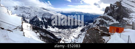 Leukerbad-Dorf, Schweiz Stockfoto