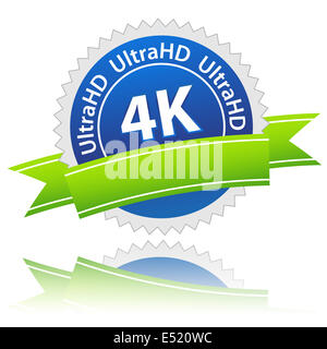 UltraHD-Symbol Stockfoto