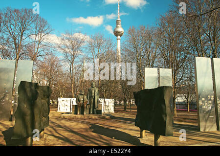 Marx-Engels-Denkmal Deutschland Berlin Stockfoto