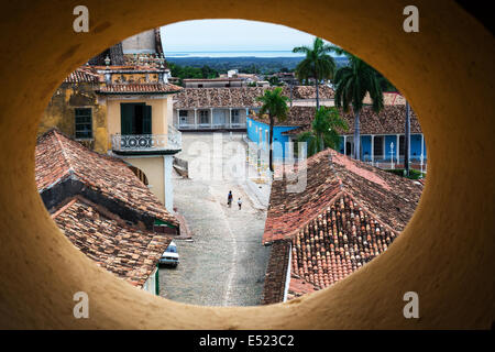ovales Fenster Stockfoto