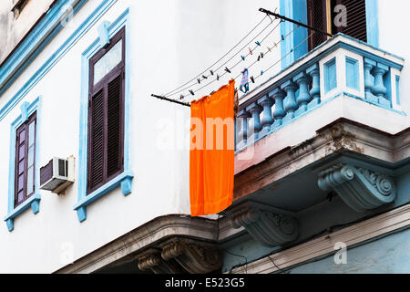 Orange Handtuch Stockfoto