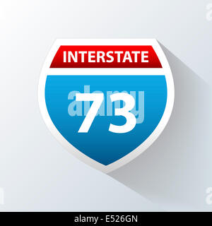 Interstate-Symbol Stockfoto